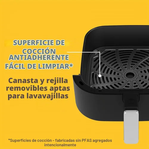 Vista 7 de West Bend Freidora de aire digital de 4.5 cuartos de galón, compacta con 12 preajustes, temperatura ajustable para comidas crujientes rápidas, cesta