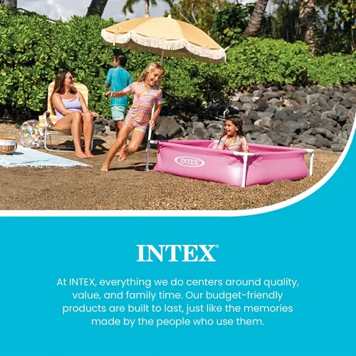 Vista 5 de Intex - Piscina infantil miniatura de vinilo duradero de 4 pies x 12 pulgadas, piscina sobre el suelo para niños y enseñanza para bebés de 3 años