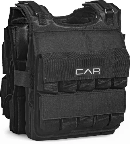 Vista 12 de CAP - Chaleco con peso ajustable de 20 a 150 libras para entrenamiento de fuerza, correr y entrenamientos, chaleco de peso para hombres y mujeres