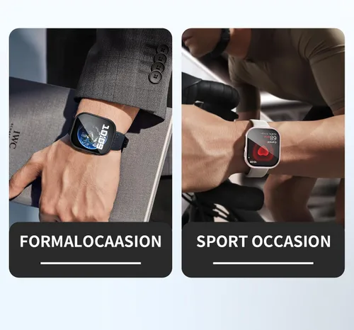 Vista 7 de Pack de 6 fundas para Apple Watch Series 11/10 de 42 mm con protector de pantalla de vidrio templado, BHARVEST Funda protectora de policarbonato