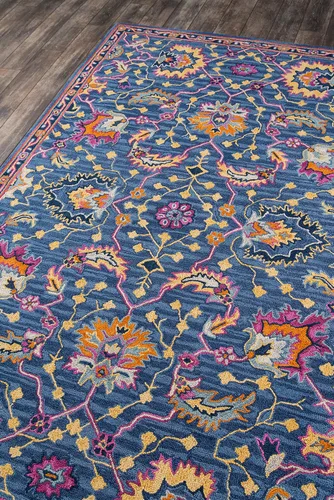 Vista 4 de Momeni Alfombra de lana Ibiza 3' X 5' Azul