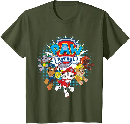 Vista 10 de Camisetas de Nickelodeon de Paw Patrol Team para hombres y mujeres