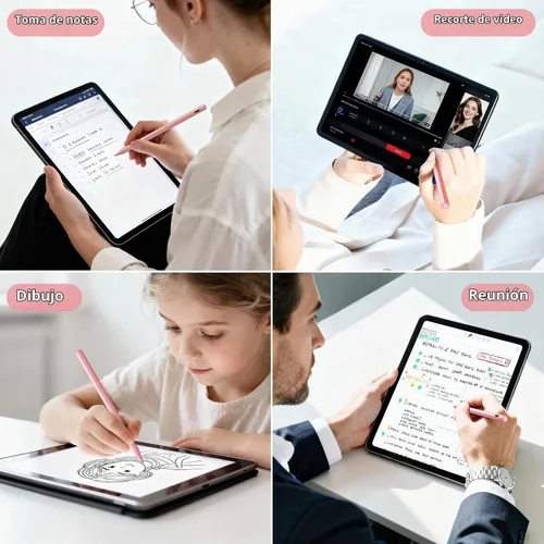 Vista 7 de Lápiz óptico para iPad 6-11ª generación 2X carga rápida, rechazo de palma Rosa