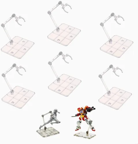 Vista 6 de TSY TOOL 2 piezas de soporte para figuras de acción HG144, base de exhibición, soporte para modelo de muñeca compatible con Gundam HG RG SD SHF