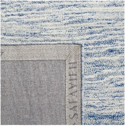 Vista 5 de SAFAVIEH Metro Collection - Alfombra decorativa de 2 x 3 pies, azul y marfil, diseño transicional, ideal para áreas de alto tráfico en pasillo, baño