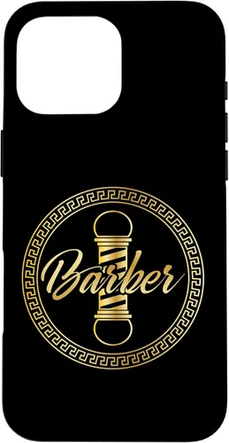 Vista 19 de Funda de regalo de graduación para iPhone 16 con logotipo de barbería barbería