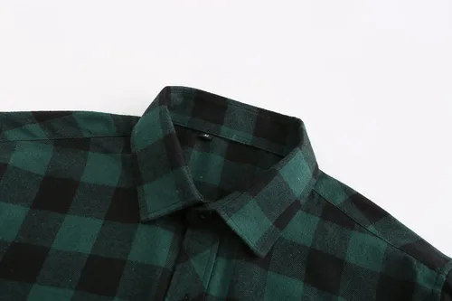 Vista 4 de Mens Buffalo Plaid Shirts Long Sleeve Flannel Shirt for Men Lumberjack Shirt