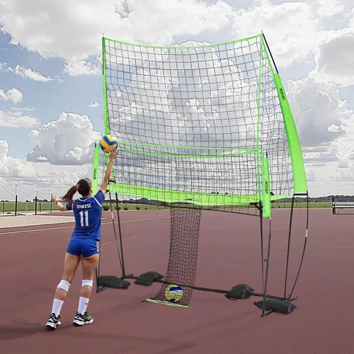 Vista 8 de VEVORAdjustable Height Badminton Net Set for Backyard Beach Lawn, Outdoor Portable Volleyball Net with Carrying Bag, 4 Square Quick Assemble Game
