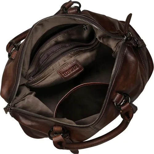Vista 8 de HESHE Bolsos de cuero de diseñador para mujer, bolsa de mano para trabajo, asa superior, bolso de hombro, bolsa cruzada de gran capacidad