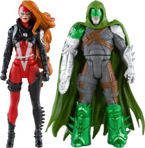 Vista 2 de McFarlane Toys - Spawn Page Punchers 2pk She Spawn and Curse Figuras de acción de 3 pulgadas con cómic