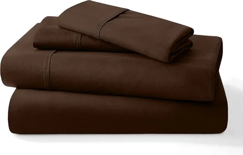 Vista 9 de Juego de sábanas puro de 100% algodón orgánico certificado de 1000 hilos, juego de ropa de cama de 4 piezas, bolsillo extra profundo de 24 pulgadas