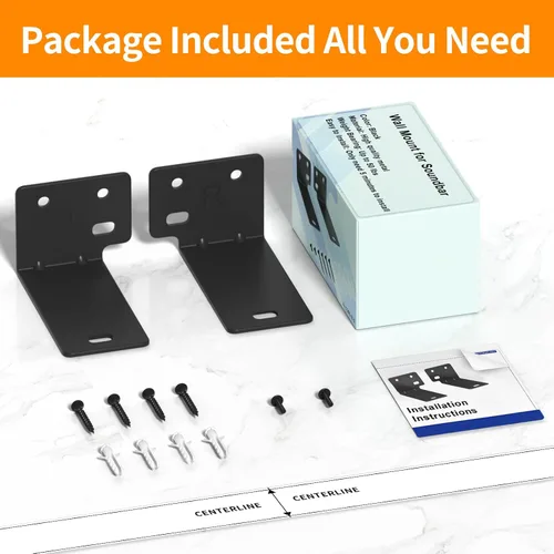 Vista 8 de tiebutie Soporte de pared para barra de sonido Bose WB-300 SoundTouch 300 300/500/550/600/700/900/950 Smart Ultra con kit de herramientas, soporte