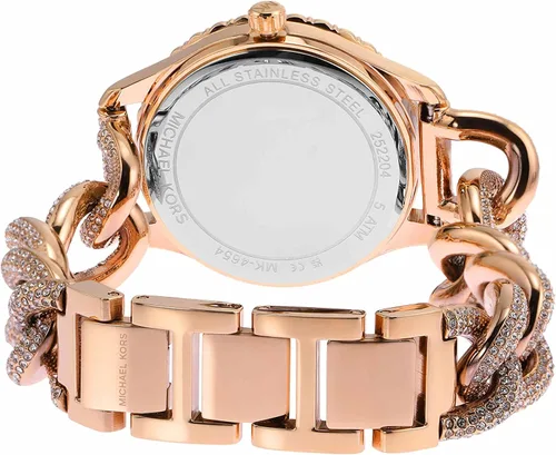 Vista 3 de Michael Kors Layton - Reloj de pulsera de acero inoxidable para mujer