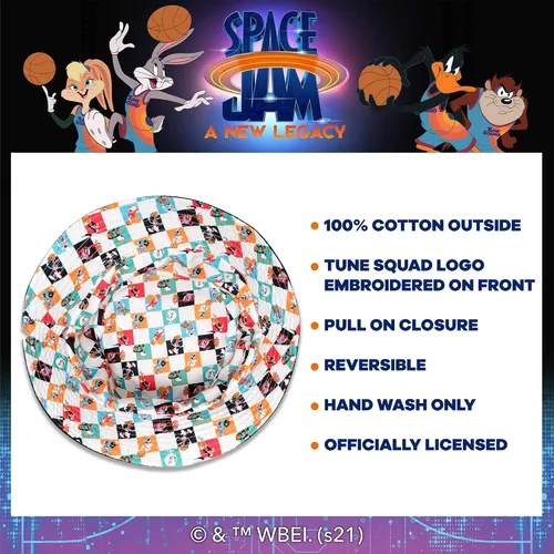 Vista 6 de Concept One Space Jam Tune Squad Denim Bucket Hat, Denim