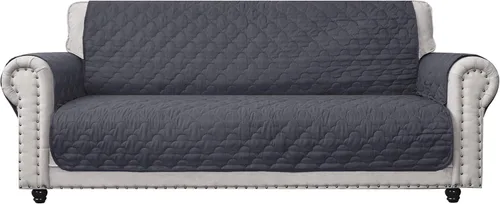Vista 11 de CHHKON Fundas para muebles, funda de sofá con bolsillos laterales, 100% impermeable, acolchada, protector de muebles para perros, mascotas y sofá