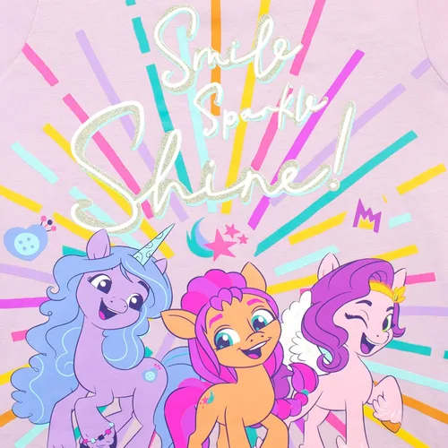 Vista 3 de My Little Pony Conjunto de camiseta y pantalones cortos para niña