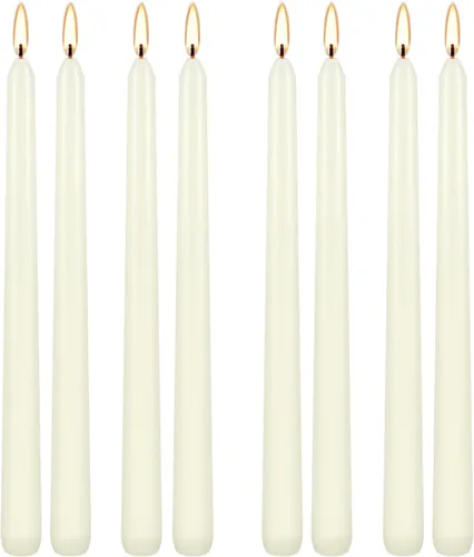 Vista 14 de Howemon 20 velas de pilar de cera de larga combustión a granel de 2 x 4 pulgadas, sin goteo, sin perfume, sin humo, para bodas, fiestas, spa