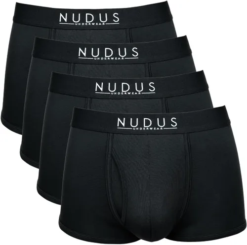Vista 11 de NUDUS Ropa interior de bambú y rayón para hombre, elegante, suave, con bragueta - Juego de 4 en caja de regalo