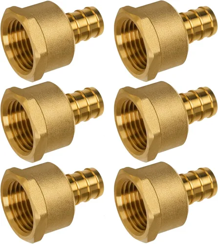 Vista 26 de Acoplamiento Pex de 1/2", Accesorios Pex, Accesorios de Engaste de Latón de Alta Resistencia para Tubos PEX con Construcción Resistente a Fugas