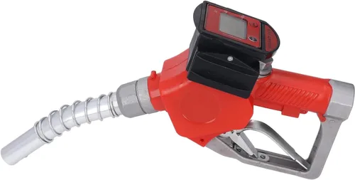 Vista 5 de Fafeicy Boquilla de combustible automática, aleación de aluminio, modelo K28, con medidor digital, apagado automático, bloqueo de 3 posiciones