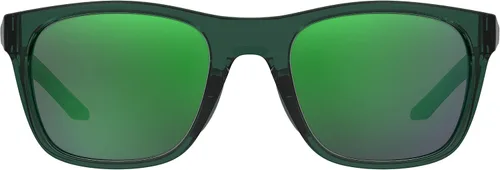 Vista 3 de Under Armour Gafas de sol rectangulares UA Raid para adultos, Verde