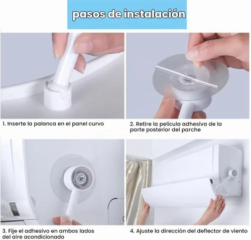 Vista 5 de Protector de viento de aire acondicionado, deflector de aire acondicionado