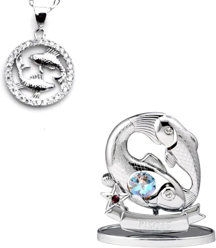 Vista 26 de CRYSTOCRAFT Regalo de sagitario, adorno de constelación con cristal austriaco, adorno de cristal de signo del zodiaco, colección de decoración