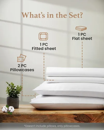 Vista 2 de Good Sleep Bedding Sábanas tamaño individual XL, juego de sábanas de 4 piezas, 800 hilos, suaves, duraderas, extra largas, bolsillo profundo de 16