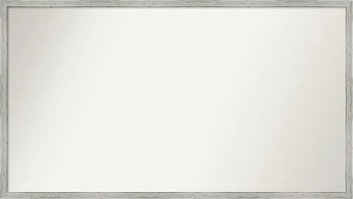 Vista 276 de Amanti Art Espejo de baño blanco para sobre el fregadero, 22 x 45 pulgadas, espejo de tocador rectangular blanco Lucie, marco de madera moderno