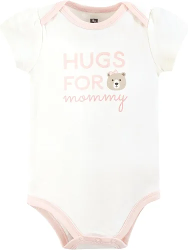 Vista 435 de Hudson Baby baby-girls Cotton Bodysuits 3-pack