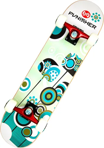 Vista 11 de Punisher Monopatín para niñas completo con rodamientos ABEC-7 de arce canadiense ABEC-7 de 31.5 x 7.75 pulgadas