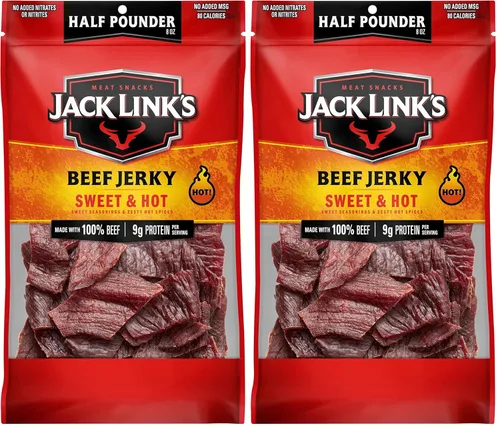 Vista 17 de Jack Link's Carne Crujiente de Res, con Pimienta, Bolsa Grande de Media Libra - Bocadillo de Carne Sabroso, Snacks de Proteína Listos para Comer