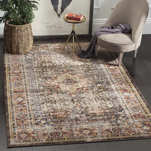 Vista 64 de SAFAVIEH Bijar Collection - Alfombra decorativa de 2 pies 3 pulgadas x 4 pies, marfil y óxido, diseño oriental envejecido, no desprende pelusa