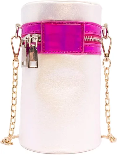 Vista 7 de Bewaltz Bolsos novedosos, bolso de forma divertida, correa de cadena con purpurina estilo Holo Tween