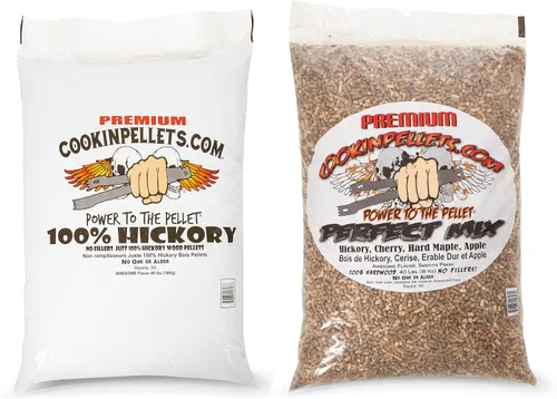 Vista 7 de CookinPellets Pellets de Madera Dura Natural de Manzana Premium y Arce Duro, Humo Dulce Ligero para Parrilla BBQ y Ahumador de Pellets, Bolsa de 40