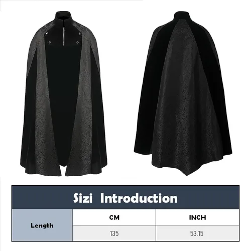 Vista 3 de Disfraz medieval renacentista victoriano steampunk gótico para hombre