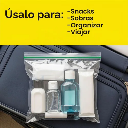 Vista 5 de Glad Bolsas de plástico con cremallera para almacenamiento de alimentos, cuarto de galón, 50 unidades (el paquete puede variar)