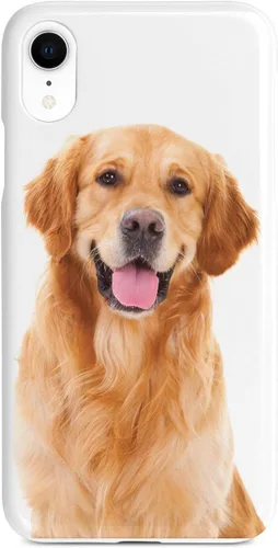 Vista 11 de Inspired Cases - Compatible con iPhone Xs Max - Funda protectora con textura 3D para Apple iPhone Xs Max - Golden Retriever