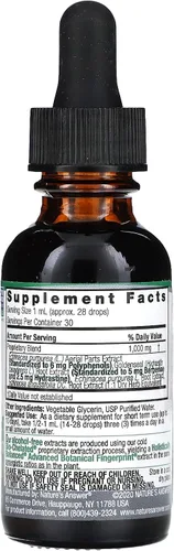 Vista 2 de Nature's Answer Enchinacea y sello de oro Apoya un sistema inmunológico saludable Extracto puro súper concentrado Sin alcohol, sin gluten