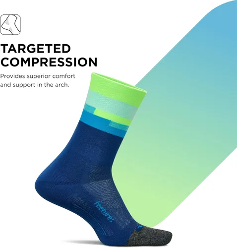 Vista 35 de Feetures Elite Light Cushion Mini Crew Sock - Calcetines deportivos con compresión dirigida