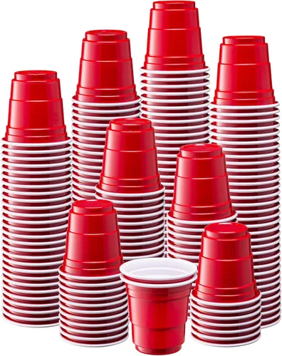 Vista 6 de GUSTO Mini vasos de chupito de plástico de 2 onzas [100 unidades] Vasos