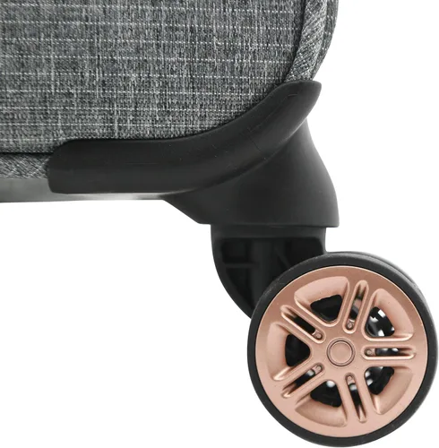 Vista 5 de kensie Hudson Softside - Juego de equipaje giratorio de 3 piezas, Gris brezo, Hudson Softside - Juego de equipaje giratorio de 3 piezas