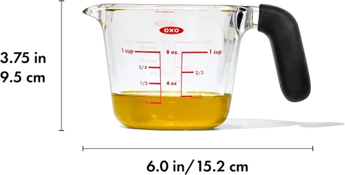 Vista 6 de OXO Good Grips - Taza medidora de vidrio (1 taza)