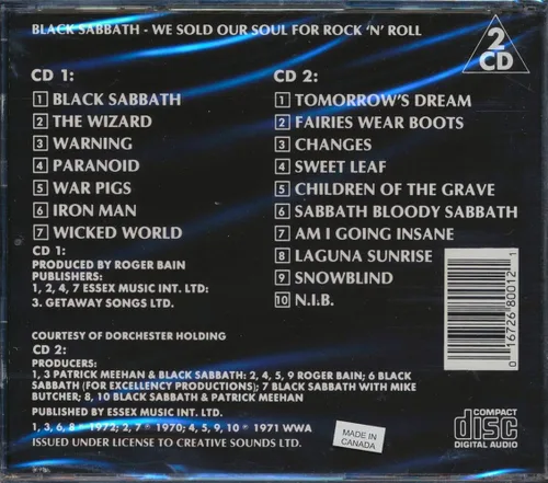 Vista 2 de Black Sabbath - Vendimos nuestra alma por Rock N Roll Volumen 1 + Volumen 2