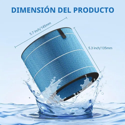 Vista 3 de MIRO PRO Filtro de Humectación Compatible con Purificador de Aire y Humidificador 2-en-1 de Afloia MIRO PRO y KILO PRO, Cortina Húmeda Lavable