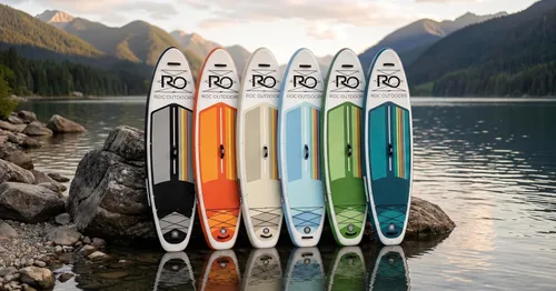 Vista 8 de Roc Inflatable Stand Up Paddle Board 10' 6" with Premium SUP Paddle Board Accessories, Wide Stable Design, Non-Slip Comfort Deck for Youth & Adults