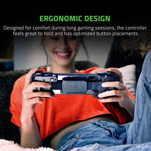 Vista 4 de Razer Kishi Mobile Game Controller Gamepad for Xbox Android USB-C Game Pass Ultimate xCloud Cloud Gaming - Passthrough Charging - Low Latency Phone