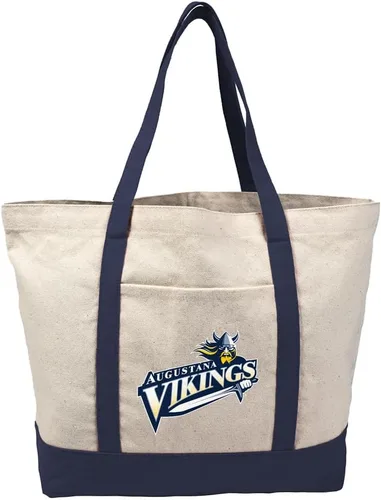 Vista 393 de Campus Lab Bolsa de lona con logotipo primario colegiado con bolsillo externo, bolsa de hombro reutilizable para ir de compras, playa Águilas A&m