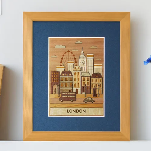 Vista 8 de KINOWA Kit de arte de madera Kiharie London Hecho en Japón