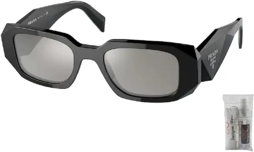 Vista 2 de Prada PR17WS Rectangle Sunglasses for Women BUNDLE With Designer iWear Complimentary Eyewear Kit